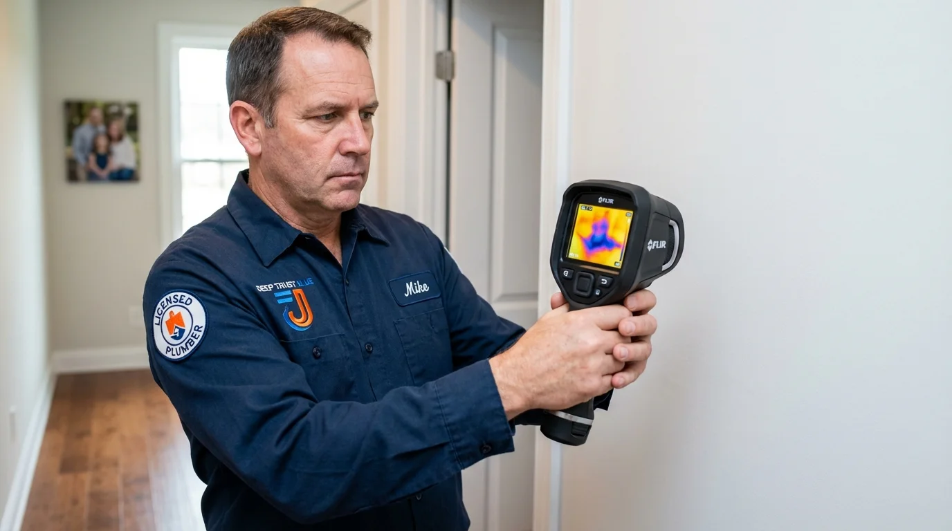 Thermal imaging leak detection by Johns Plumbing LLC in Wrens